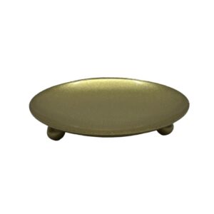 Gold Pillar Candle Iron Plate Rental by ILLUME