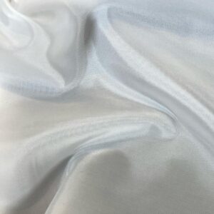 White taffeta drape rental by ILLUME