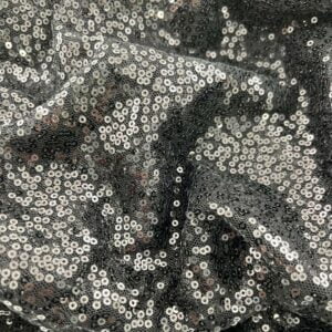 Black Glitz Sequins Tablecloth rental by ILLUME